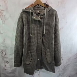 Whitney Eve Jacket Womens Large Parka Long Quilted Hooded Port With Love